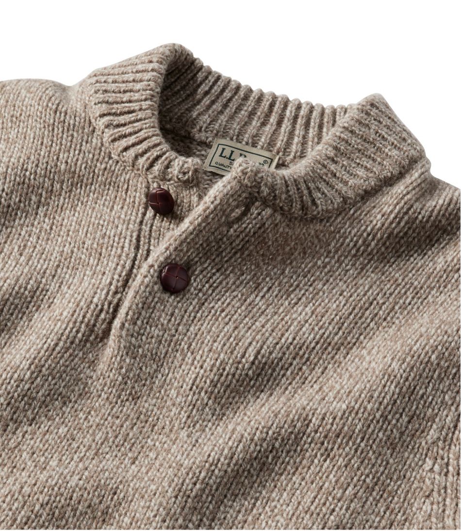 Men's L.L.Bean Classic Ragg Wool Sweater, Henley | L.L.Bean online