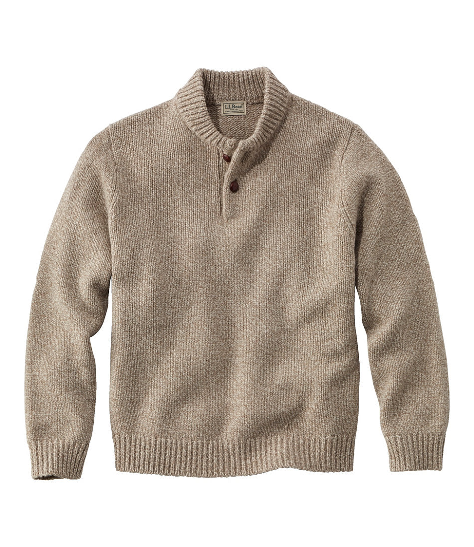 Men's L.L.Bean Classic Ragg Wool Sweater, Henley | L.L.Bean online