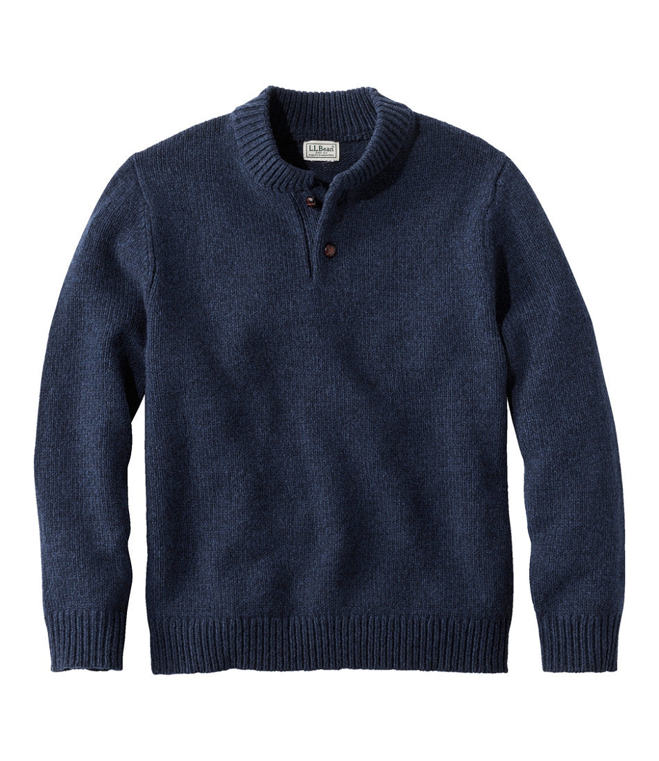 Men's L.L.Bean Classic Ragg Wool Sweater, Henley | L.L.Bean online