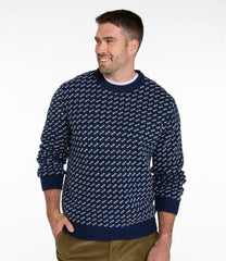 Men's Bean's Classic Ragg Wool Sweater, Crewneck, Bird's-Eye | L.L.Bean online