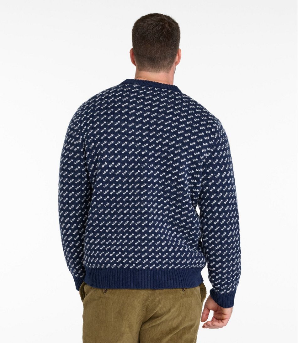Men's Bean's Classic Ragg Wool Sweater, Crewneck, Bird's-Eye | L.L.Bean online