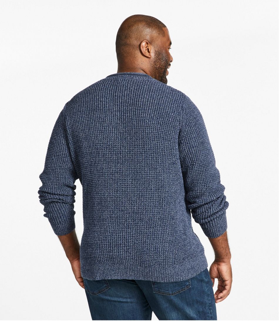 Men's L.L.Bean Organic Cotton Waffle Sweater, Rollneck Crew | L.L.Bean sale