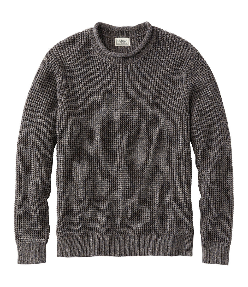 Men's L.L.Bean Organic Cotton Waffle Sweater, Rollneck Crew | L.L.Bean sale
