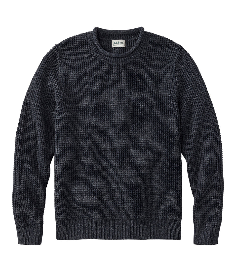 Men's L.L.Bean Organic Cotton Waffle Sweater, Rollneck Crew | L.L.Bean sale
