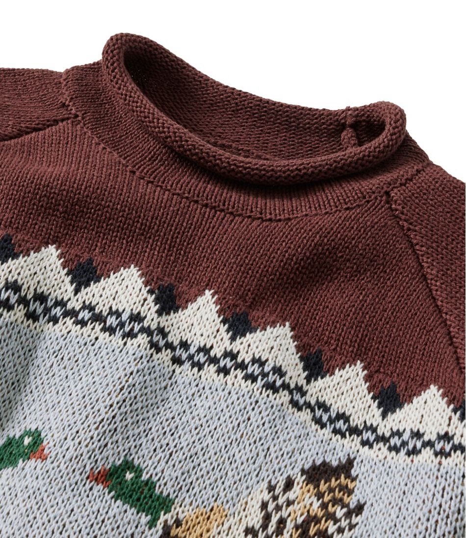 Men's Signature Organic Cotton Rollneck Sweater, Fair Isle | L.L.Bean online