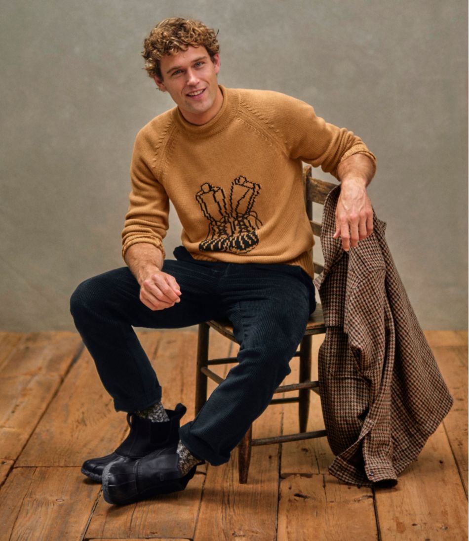 Men's Signature Organic Cotton Rollneck Sweater, Fair Isle | L.L.Bean online