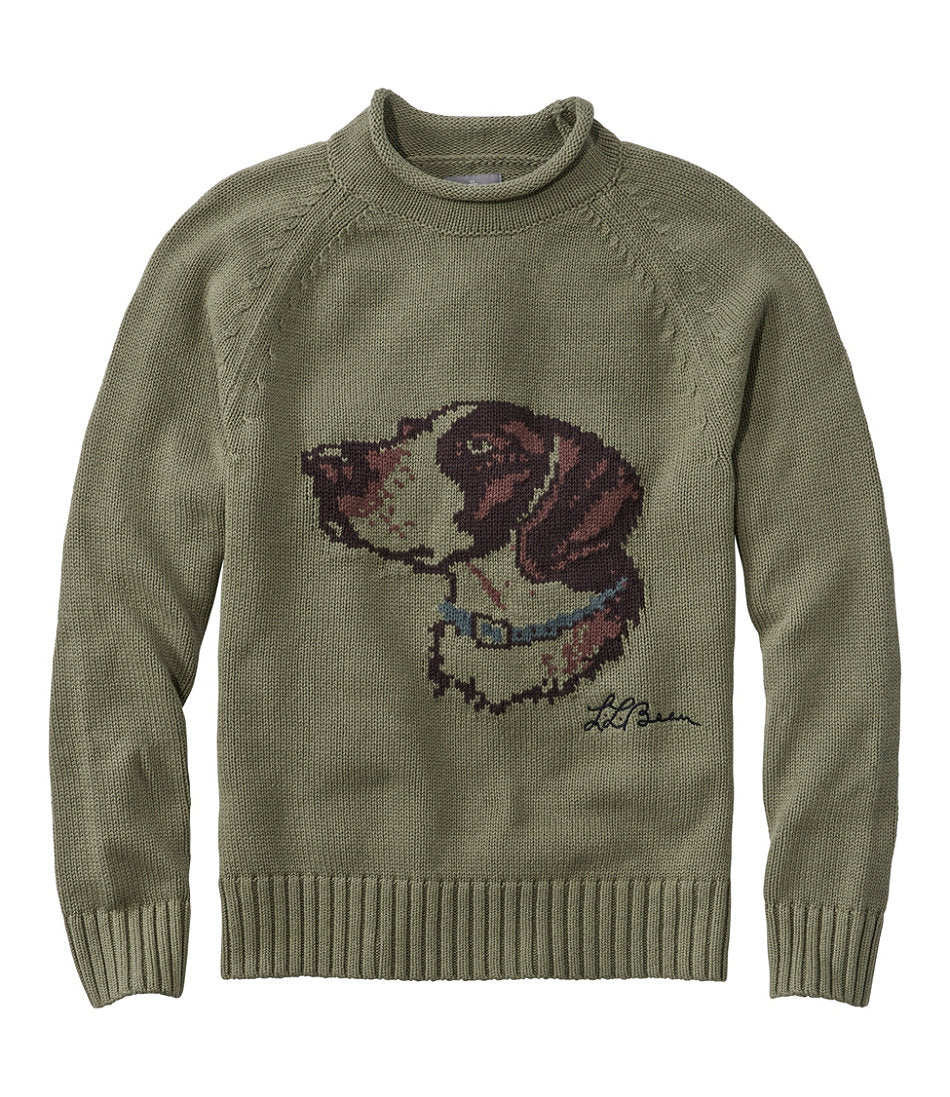 Men's Signature Organic Cotton Rollneck Sweater, Fair Isle | L.L.Bean online
