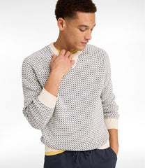 Men's Wicked Soft Cotton/Cashmere Sweater, Crewneck, Pattern | L.L.Bean sale