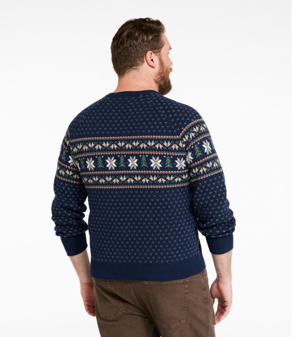 Men's Wicked Soft Cotton/Cashmere Sweater, Crewneck, Pattern | L.L.Bean sale