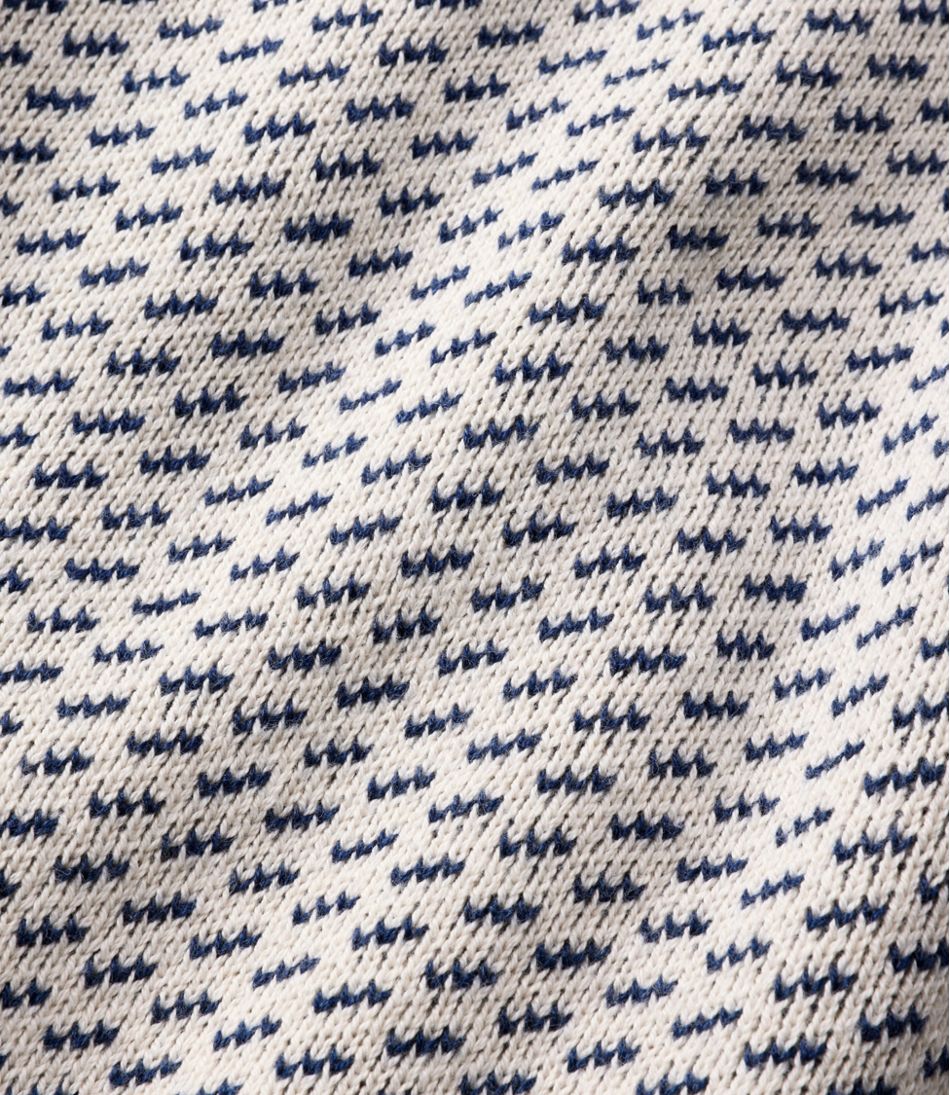 Men's Wicked Soft Cotton/Cashmere Sweater, Crewneck, Pattern | L.L.Bean sale