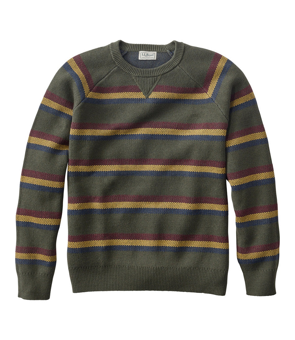 Men's Wicked Soft Cotton/Cashmere Sweater, Crewneck, Pattern | L.L.Bean sale