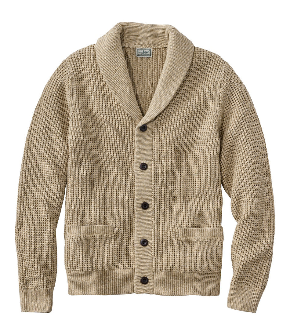 Men's Organic Cotton Waffle Sweater, Cardigan | L.L.Bean near me