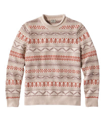 Men's L.L.Bean Organic Cotton Waffle Sweater, Crewneck, Fair Isle | L.L.Bean near me