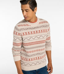 Men's L.L.Bean Organic Cotton Waffle Sweater, Crewneck, Fair Isle | L.L.Bean near me