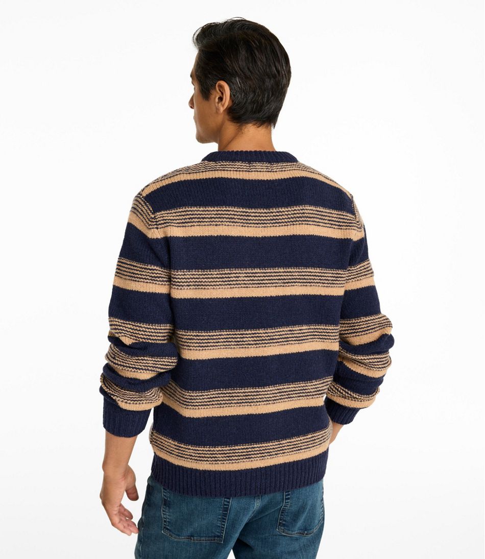 Men's Bean's Classic Ragg Wool Sweater, Crewneck, Stripe | L.L.Bean for sale