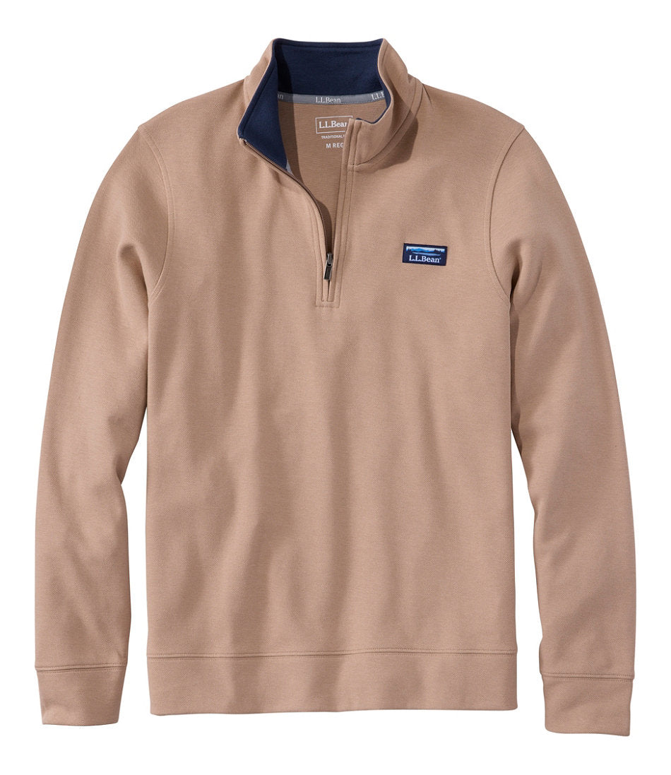 Men's Comfort Stretch Performance® Piqué, Quarter-Zip Pullover | L.L.Bean discount