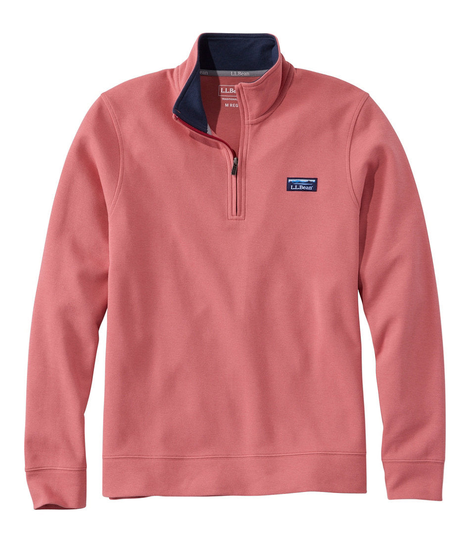 Men's Comfort Stretch Performance® Piqué, Quarter-Zip Pullover | L.L.Bean discount