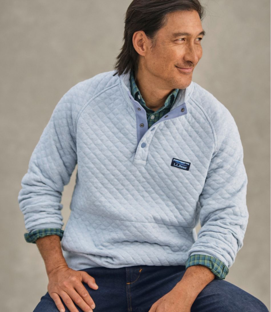 Men's Quilted Sweatshirt, Mockneck | L.L.Bean outlet