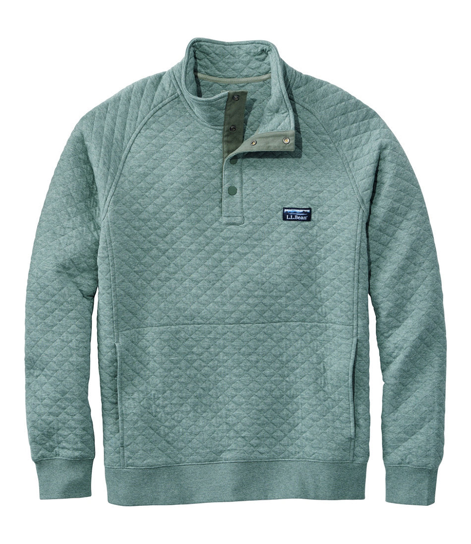 Men's Quilted Sweatshirt, Mockneck | L.L.Bean outlet