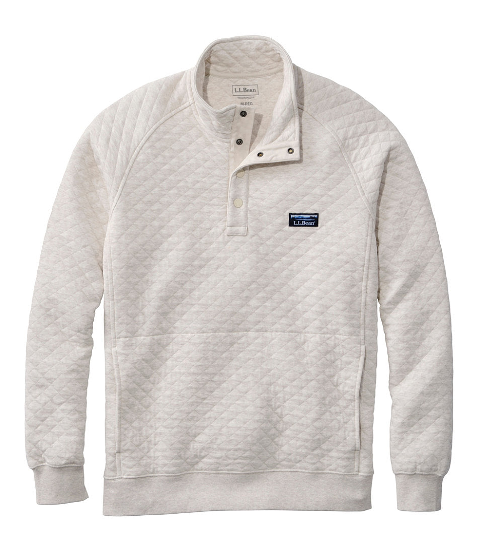 Men's Quilted Sweatshirt, Mockneck | L.L.Bean outlet