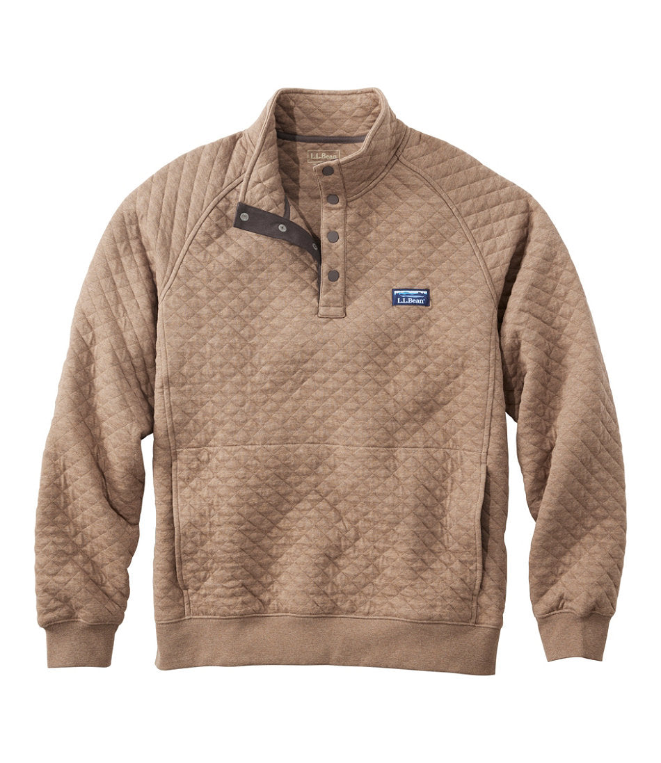 Men's Quilted Sweatshirt, Mockneck | L.L.Bean outlet