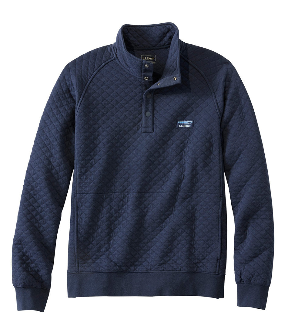 Men's Quilted Sweatshirt, Mockneck | L.L.Bean outlet