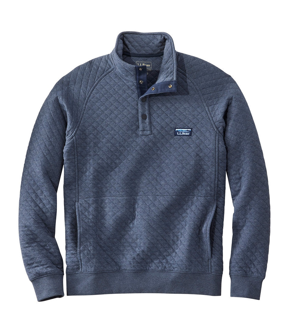 Men's Quilted Sweatshirt, Mockneck | L.L.Bean outlet