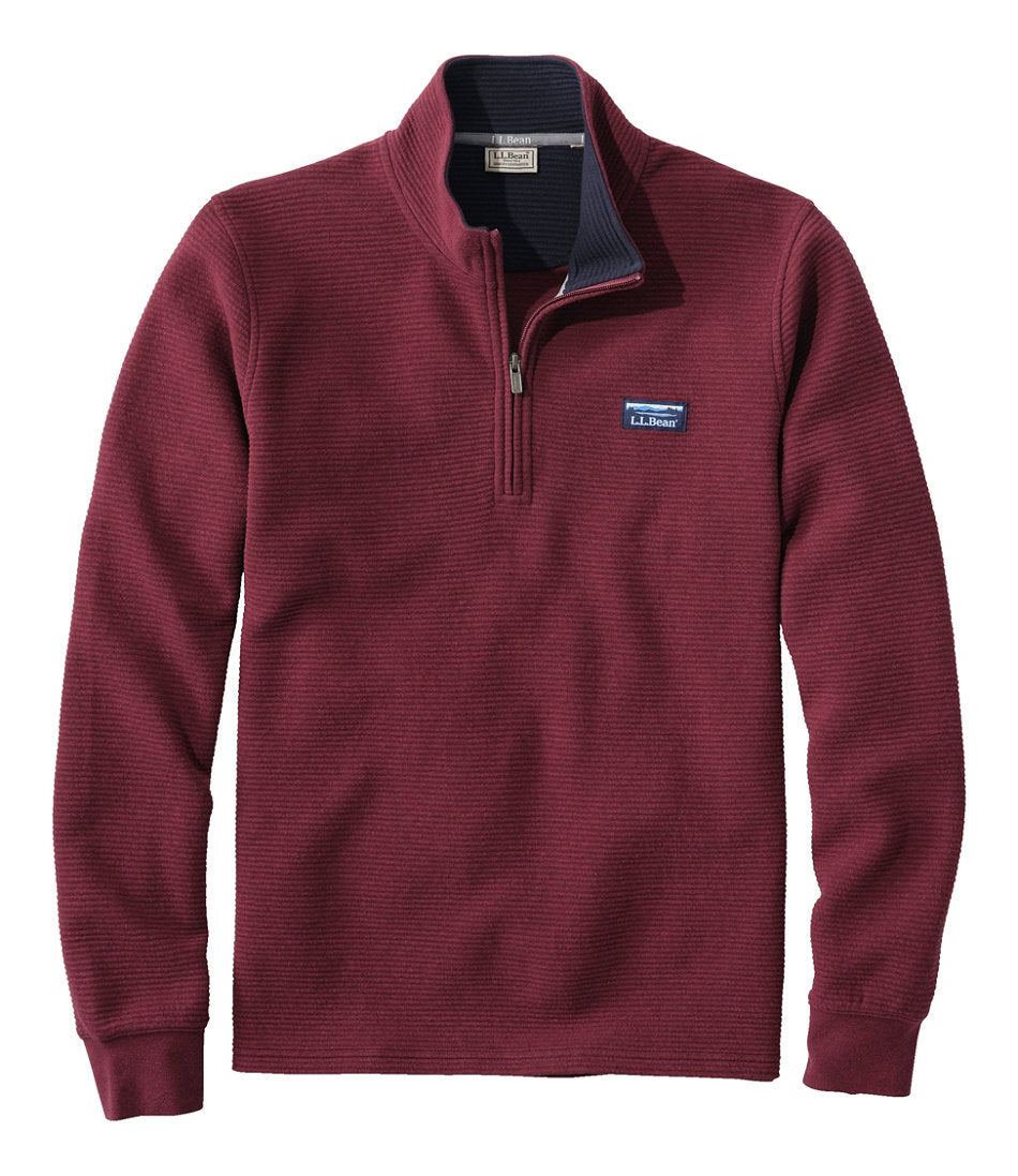 Men's Lakewashed Double-Knit Quarter-Zip Pullover | L.L.Bean online