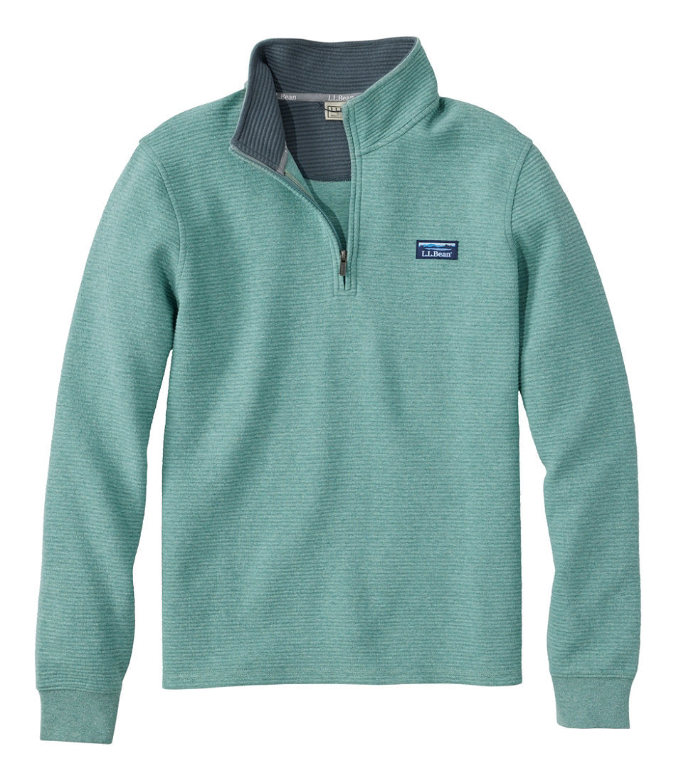 Men's Lakewashed Double-Knit Quarter-Zip Pullover | L.L.Bean online