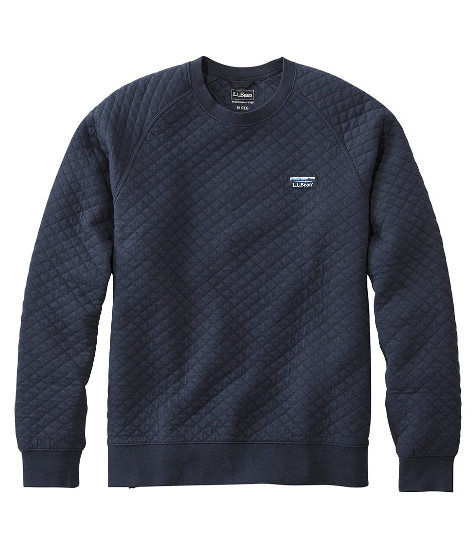 Men's Quilted Sweatshirt, Crewneck | L.L.Bean for sale