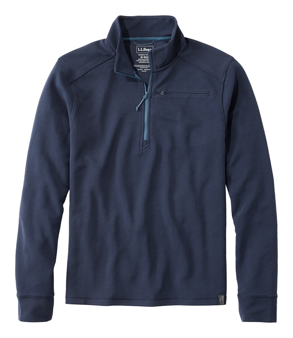 Men's VentureStretch Ottoman-Rib Pullover, Quarter-Zip | L.L.Bean on sale
