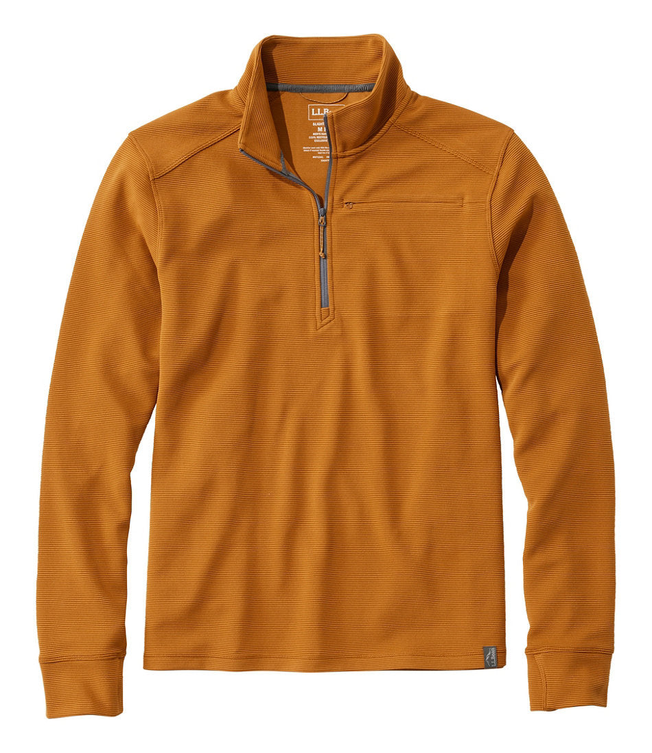 Men's VentureStretch Ottoman-Rib Pullover, Quarter-Zip | L.L.Bean on sale