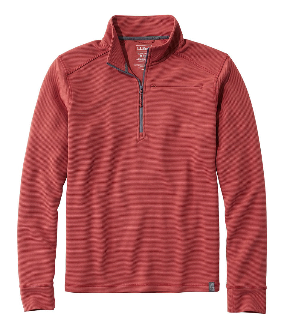 Men's VentureStretch Ottoman-Rib Pullover, Quarter-Zip | L.L.Bean on sale