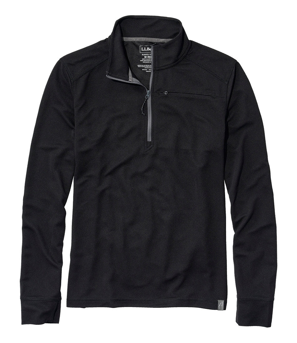 Men's VentureStretch Ottoman-Rib Pullover, Quarter-Zip | L.L.Bean on sale