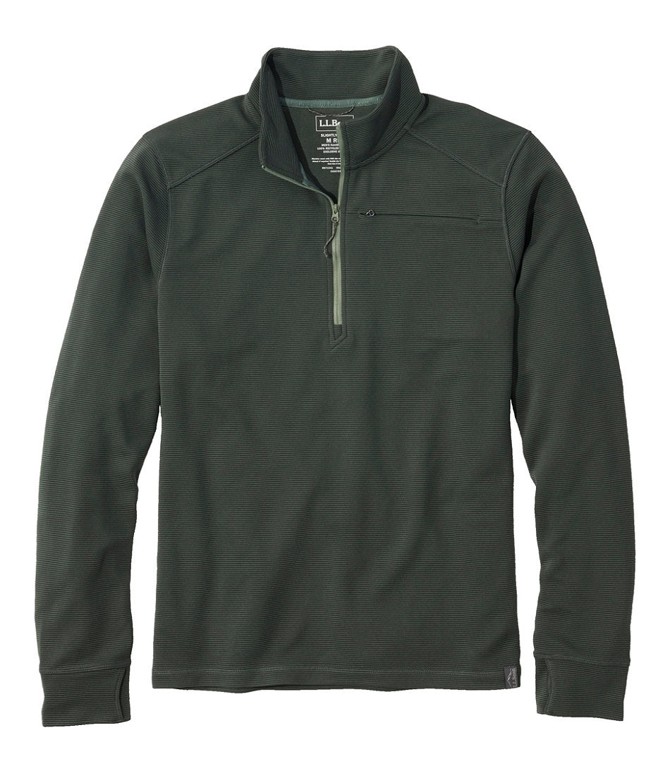 Men's VentureStretch Ottoman-Rib Pullover, Quarter-Zip | L.L.Bean on sale