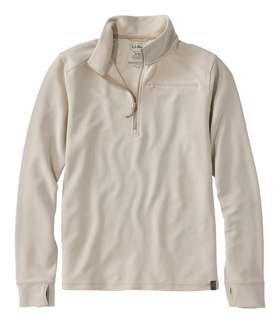 Men's VentureStretch Ottoman-Rib Pullover, Quarter-Zip | L.L.Bean on sale