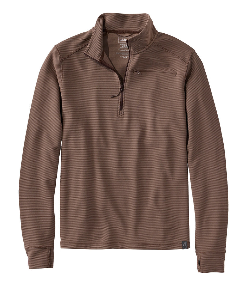 Men's VentureStretch Ottoman-Rib Pullover, Quarter-Zip | L.L.Bean on sale
