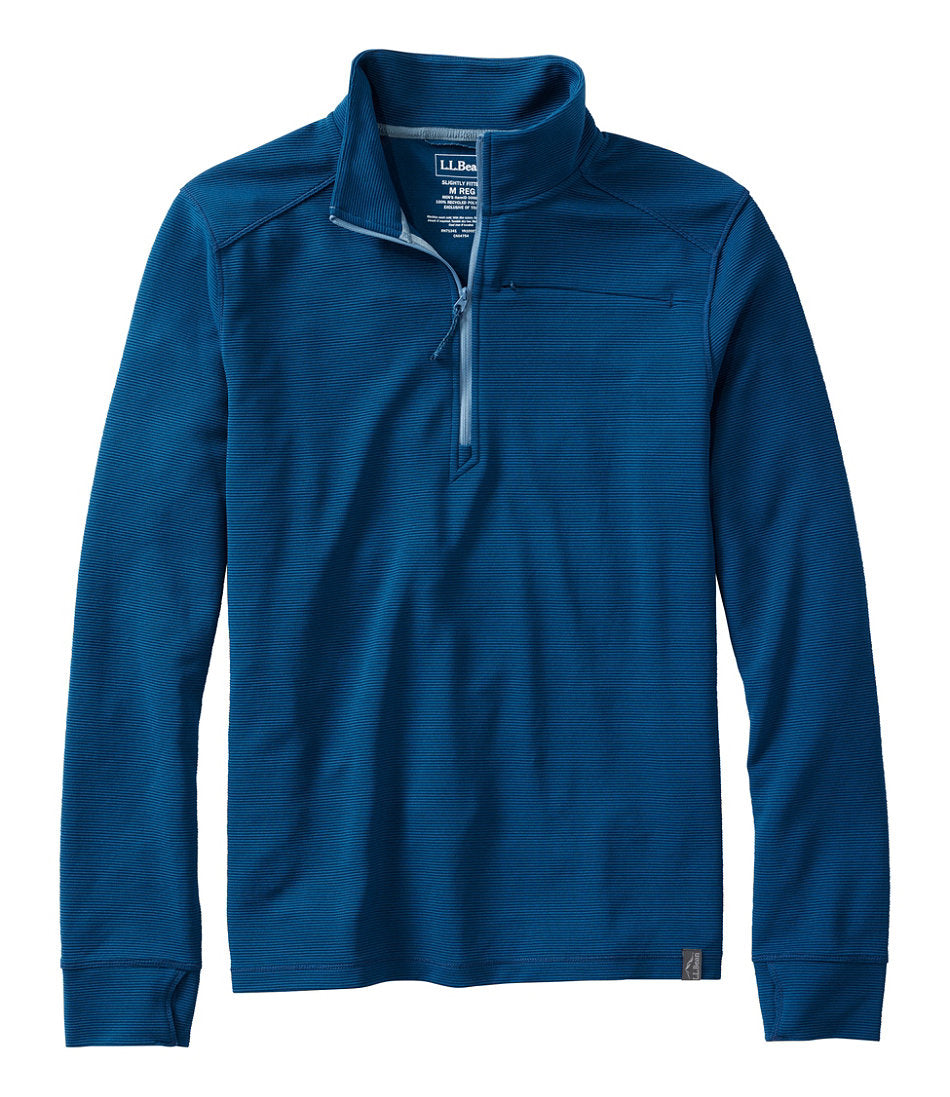 Men's VentureStretch Ottoman-Rib Pullover, Quarter-Zip | L.L.Bean on sale