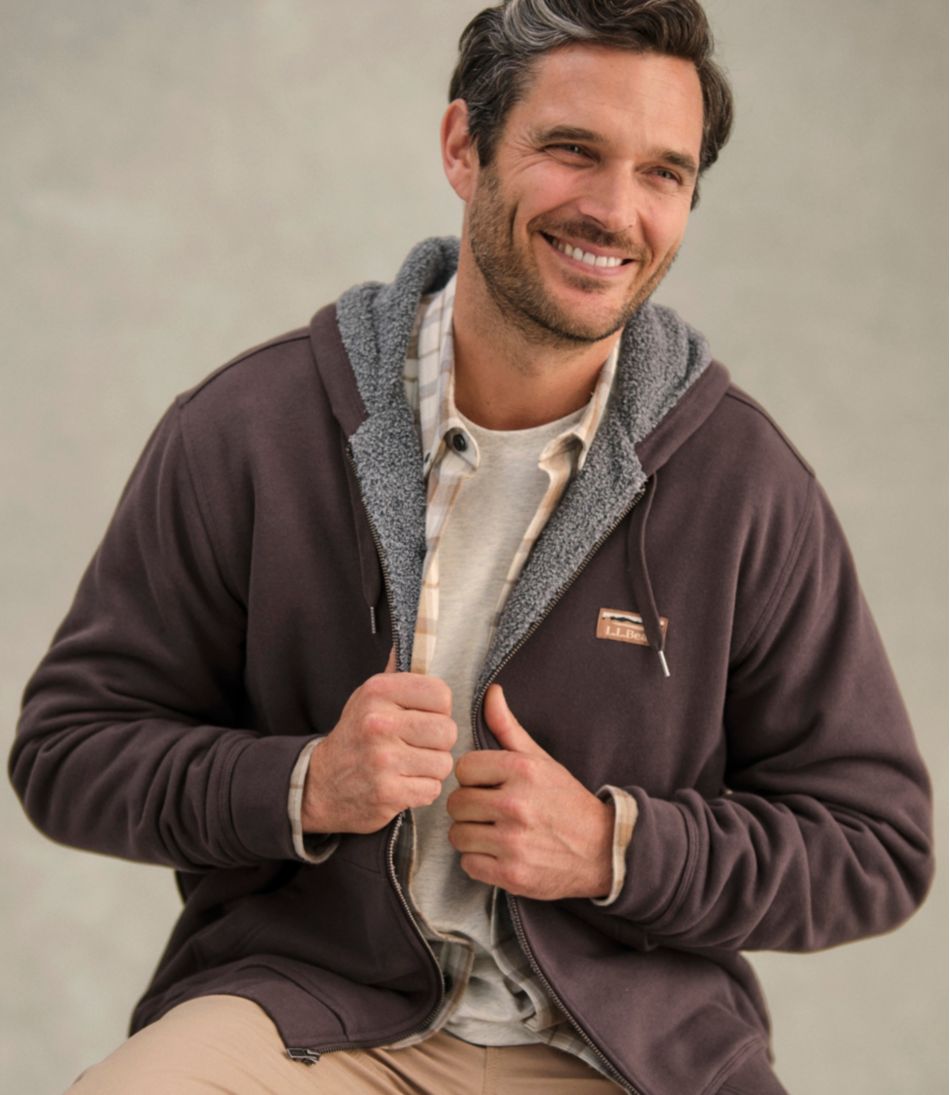 Men's Katahdin Iron Works® Hooded Sweatshirt, Fleece-Lined | L.L.Bean online