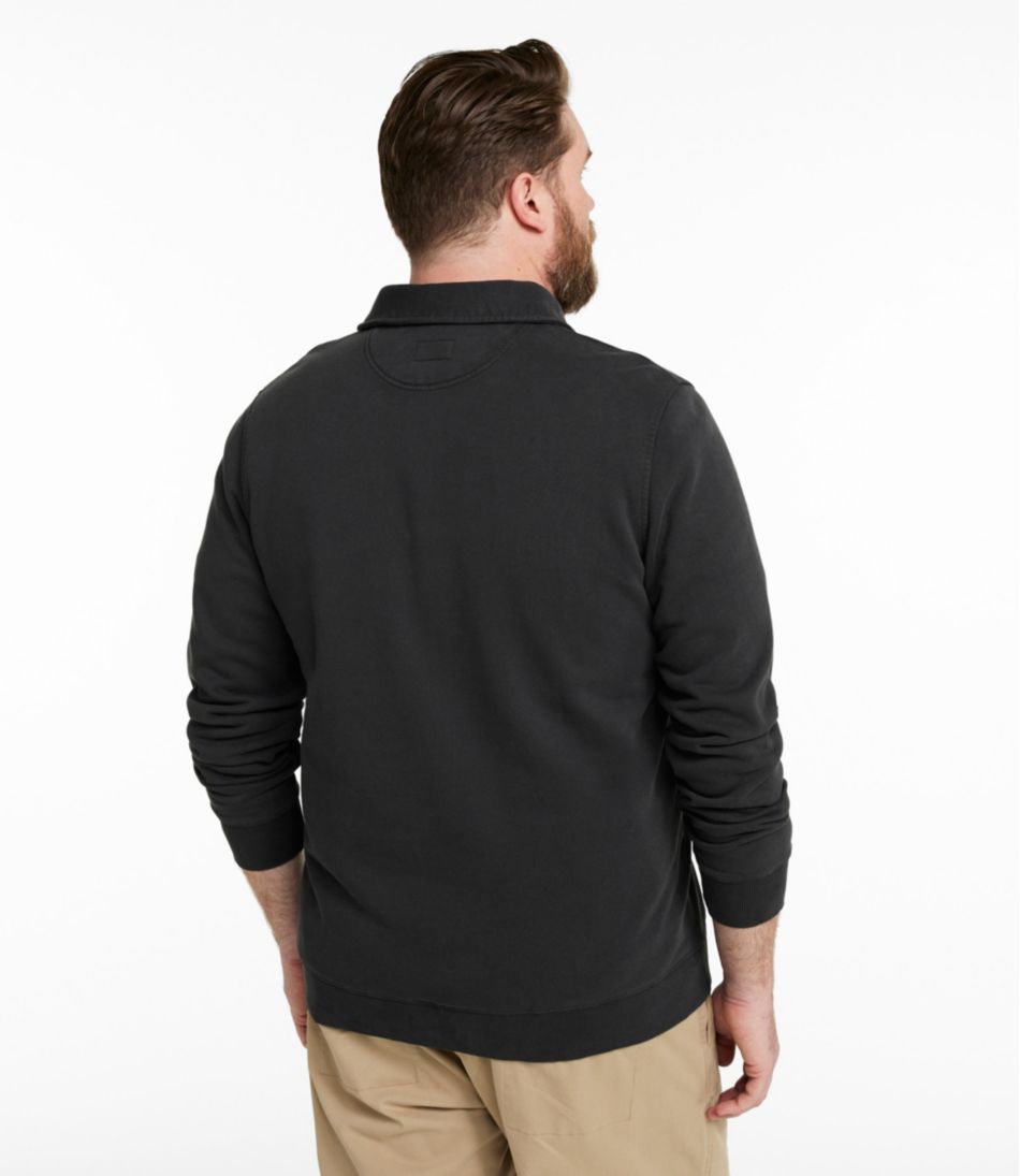 Men's Sunwashed Sweatshirt, Quarter-Zip Polo, Long-Sleeve | L.L.Bean on sale