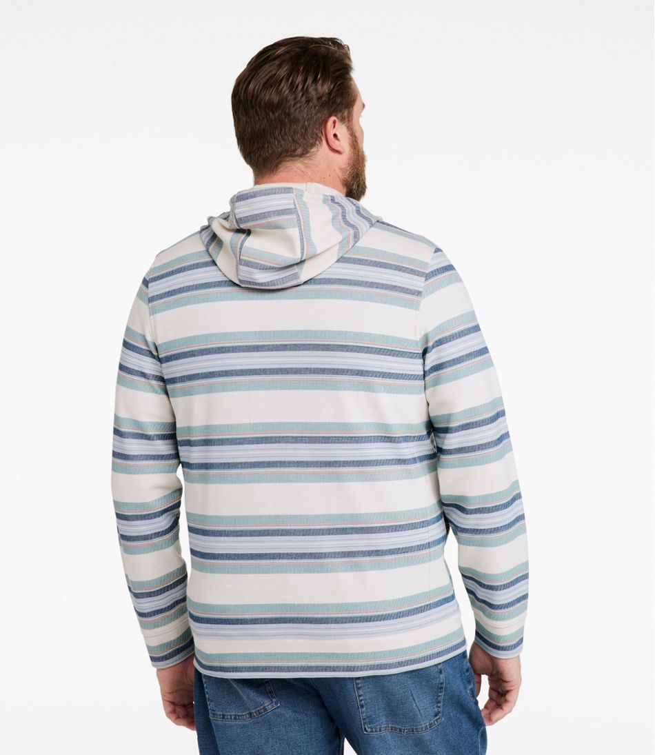 Men's Comfort Stretch Performance® Piqué, Full-Zip Hoodie, Stripe | L.L.Bean for sale