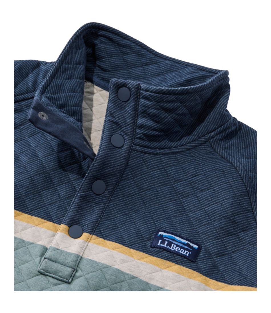 Men's Quilted Sweatshirt, Mockneck, Stripe | L.L.Bean near me