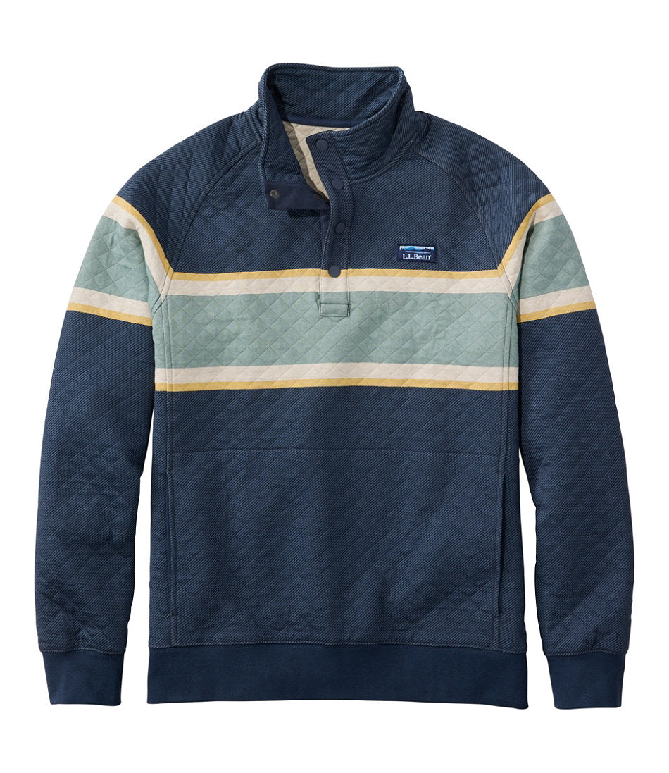 Men's Quilted Sweatshirt, Mockneck, Stripe | L.L.Bean near me