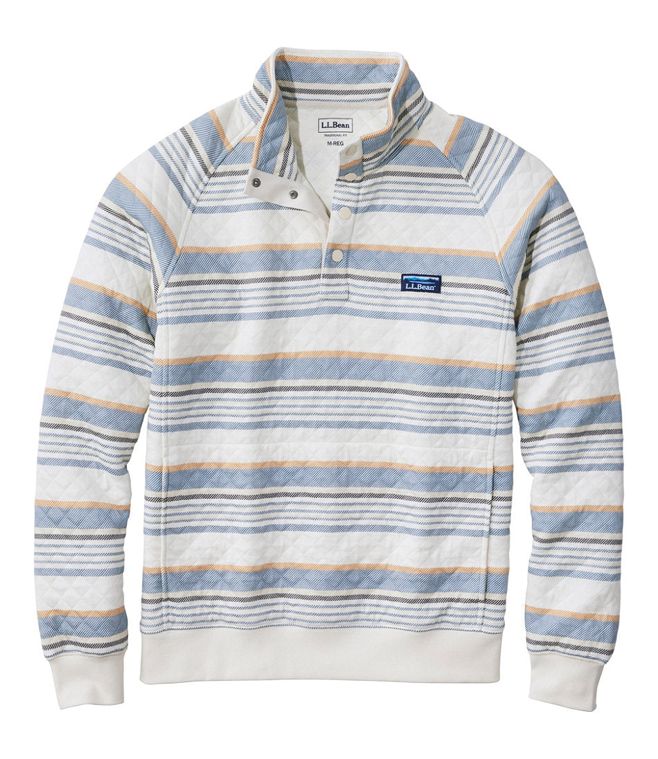 Men's Quilted Sweatshirt, Mockneck, Stripe | L.L.Bean near me