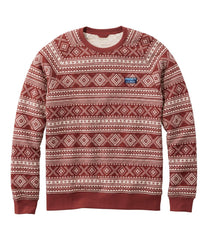 Men's Bean's Quilted Sweatshirt, Crewneck, Print | L.L.Bean outlet
