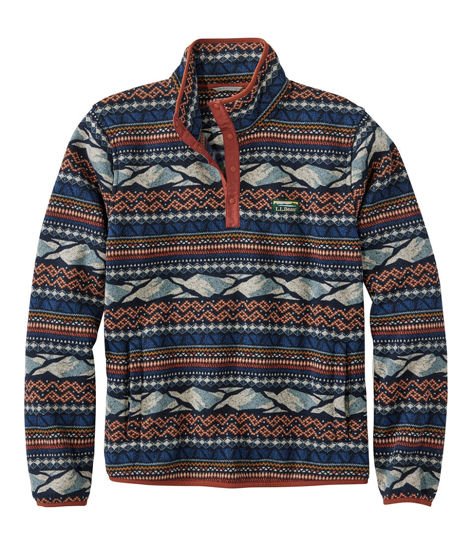 Men's L.L.Bean Sweater Fleece Pullover, Print | L.L.Bean near me