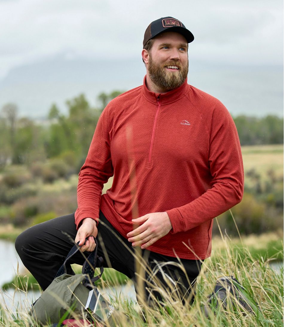 Men's Adventure Grid Fleece, Quarter-Zip | L.L.Bean for sale