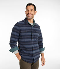 Men's Bean's Mariner Fleece Shirt, Print | L.L.Bean outlet