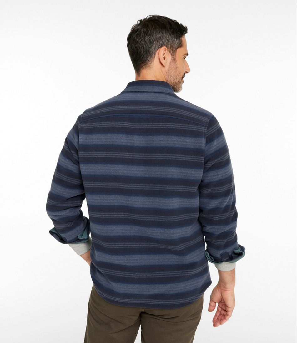 Men's Bean's Mariner Fleece Shirt, Print | L.L.Bean outlet