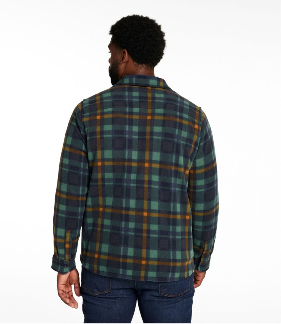 Men's Bean's Mariner Fleece Shirt, Print | L.L.Bean outlet